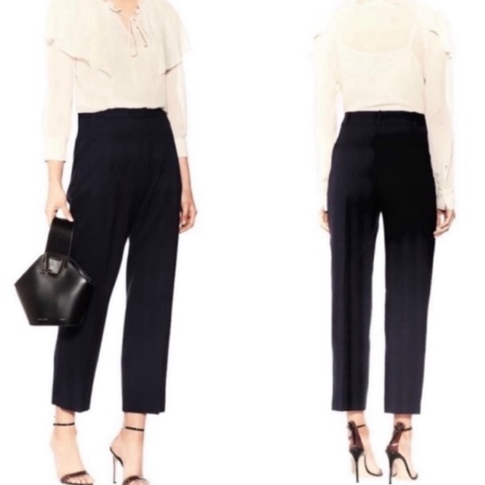 Chloe black straight leg trousers